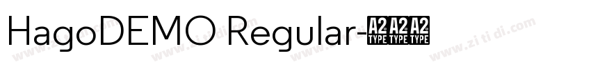 HagoDEMO Regular字体转换